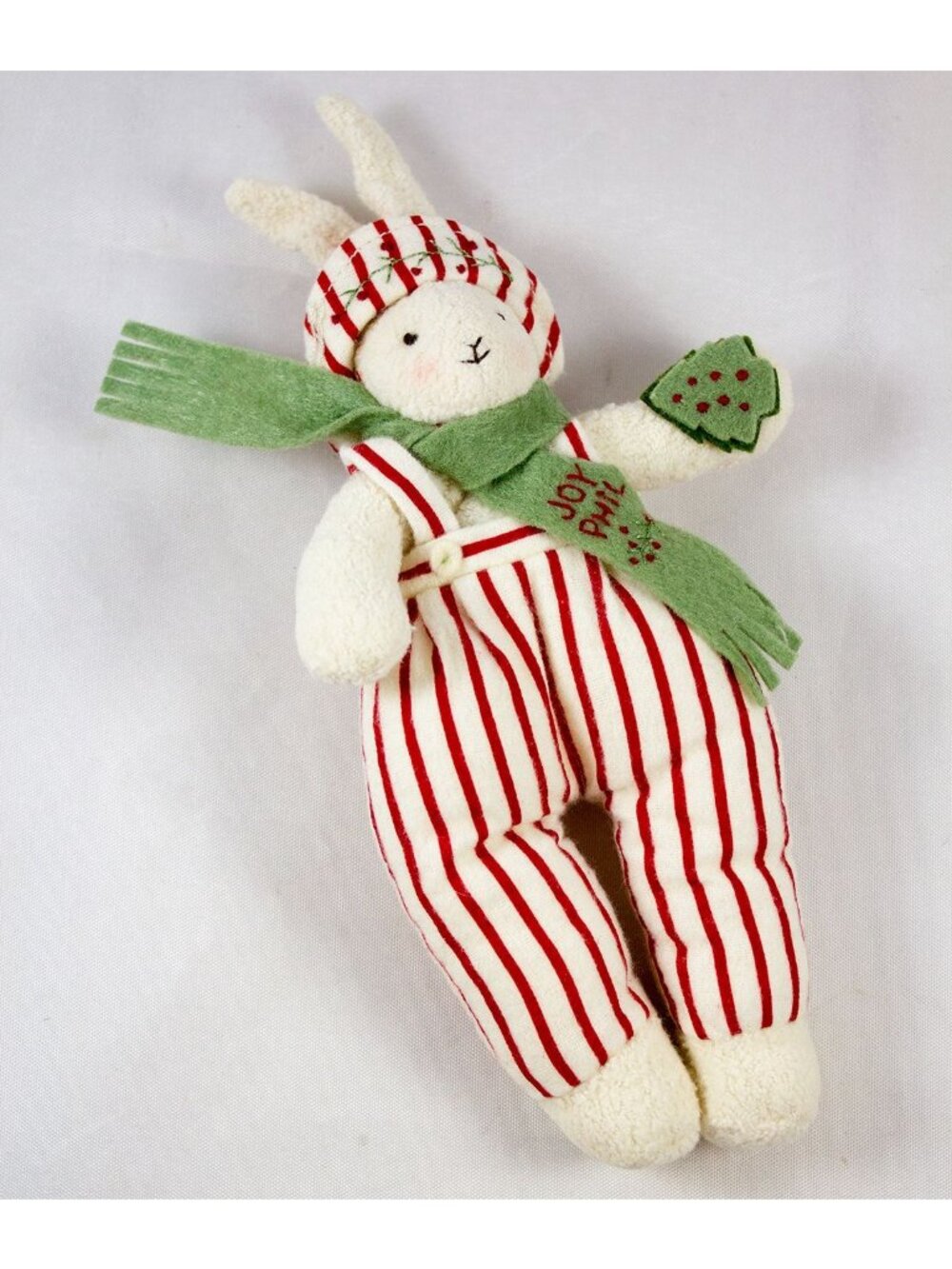 Hallmark Bunnies By The Bay Joy Phil Plush White Rabbit Jolly Ice Folly 9" 2133B